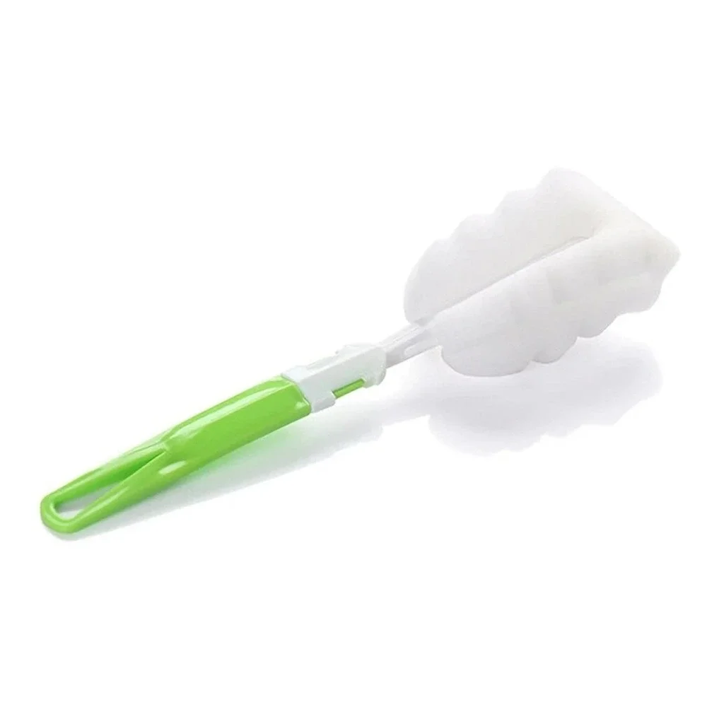 Bottle Brush Cleaner Sponge Long Handle‎ Detachable Kitchen Cleaning Tool NEW